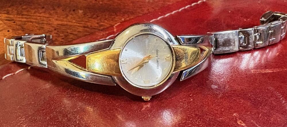 Women's 22mm Two Tone Daisy Fuentes Watch,